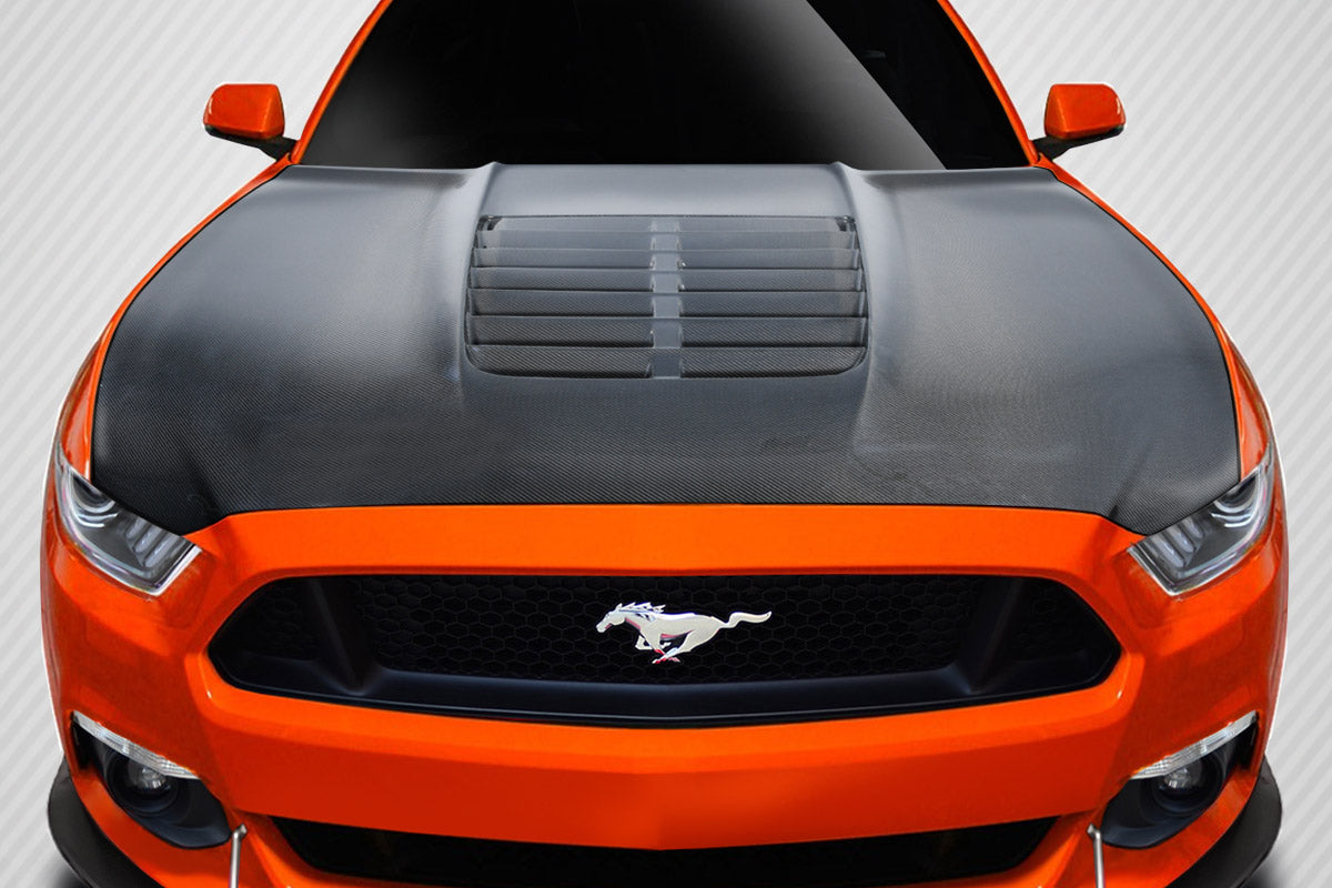 Carbon Creations GT500 V2 Hood Compatible With 2015-2017 Ford Mustang - 1 Piece - 115200