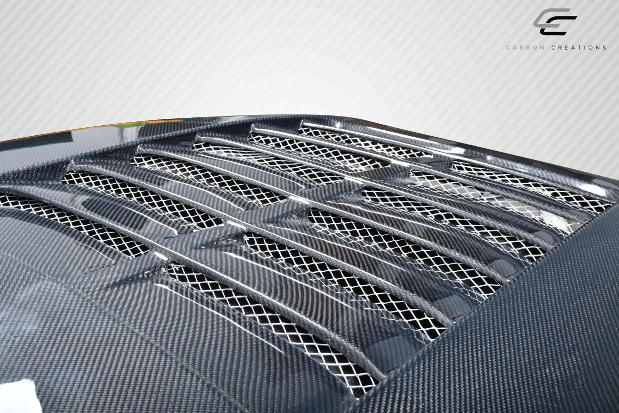 Carbon Creations GT500 V2 Hood Compatible With 2018-2023 Ford Mustang - 115202