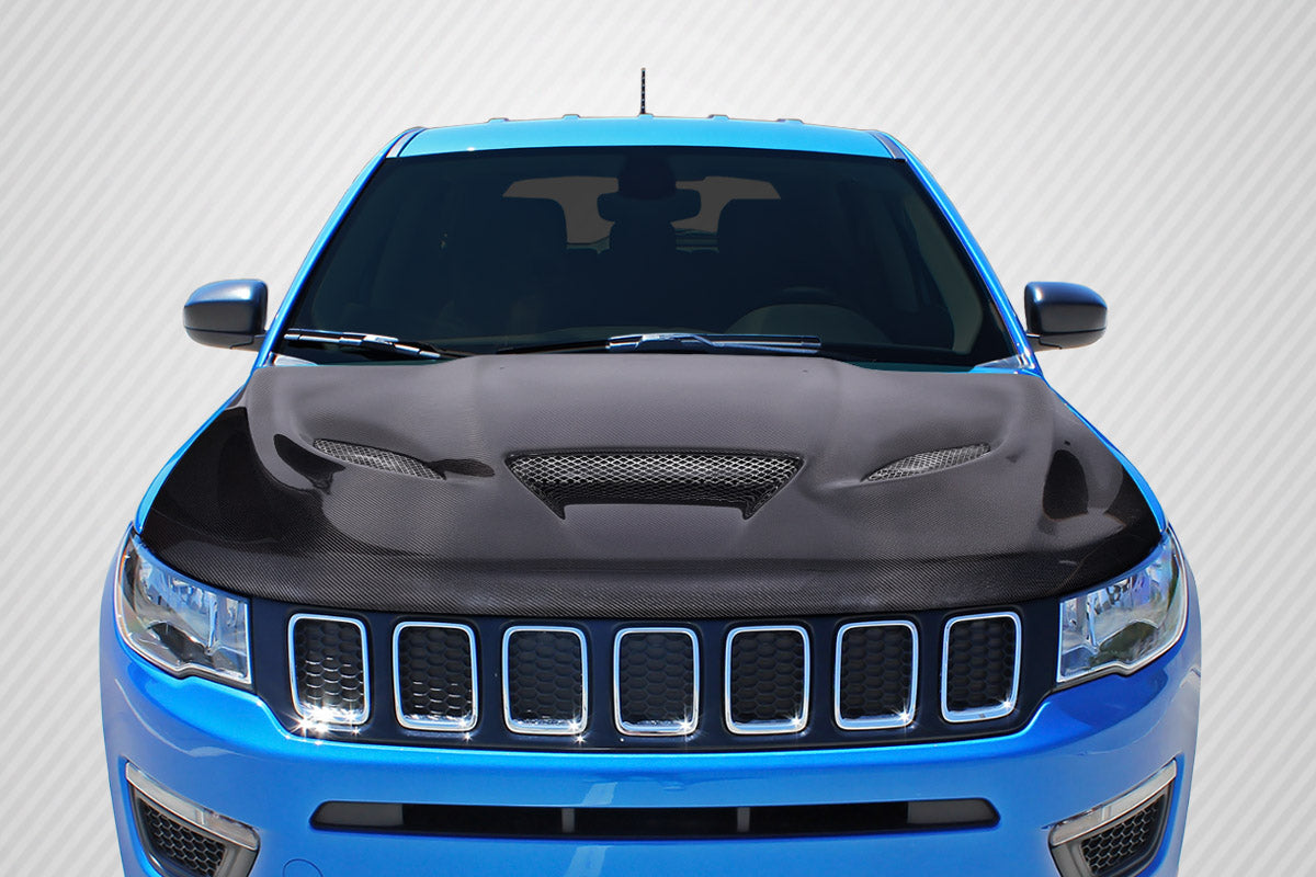 Carbon Creations Hellcat Look Hood Compatible With 2011-2022 Jeep Grand Cherokee - 115220