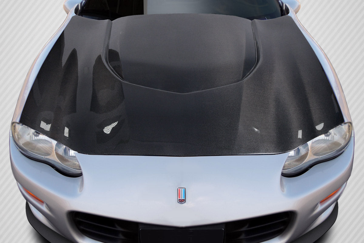 Carbon Creations ZL1 Version 2 Hood Compatible With 1998-2002 Chevrolet Camaro - 1 Piece - 115235