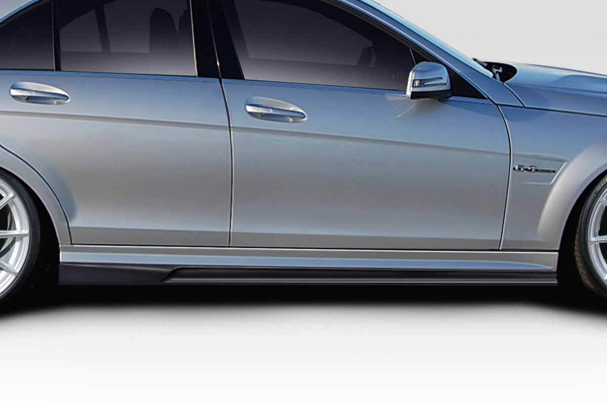 Aero Function AF-1 Side Skirts Rocker Panels Compatible With 2008-2014 Mercedes C Class - 2 Piece - 115236