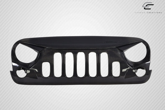 Carbon Creations Predator Grille Compatible With 2007-2018 Jeep Wrangler - 1 Piece - 115251