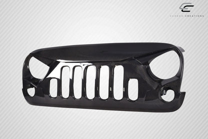 Carbon Creations Predator Grille Compatible With 2007-2018 Jeep Wrangler - 1 Piece - 115251