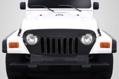 Carbon Creations Predator Grille Compatible With 1997-2006 Jeep Wrangler - 1 Piece - 115253
