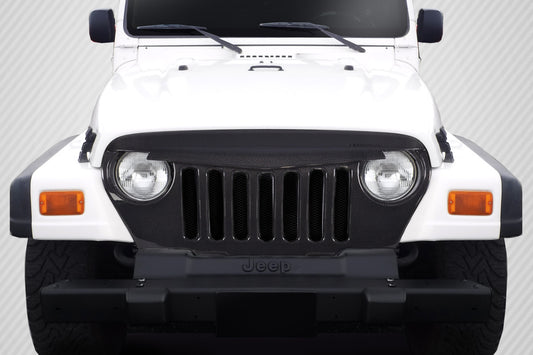Carbon Creations Predator Grille Compatible With 1997-2006 Jeep Wrangler - 1 Piece - 115253