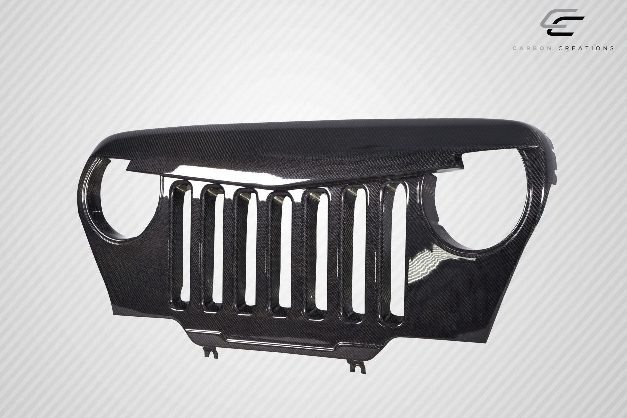 Carbon Creations Predator Grille Compatible With 1997-2006 Jeep Wrangler - 1 Piece - 115253