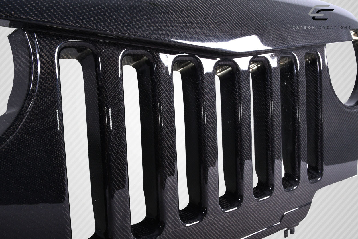 Carbon Creations Predator Grille Compatible With 1997-2006 Jeep Wrangler - 1 Piece - 115253
