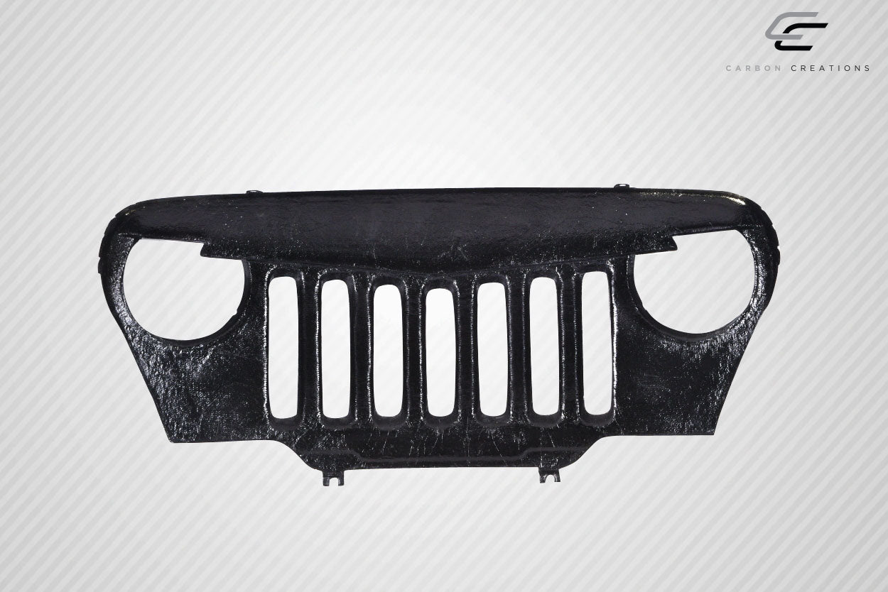 Carbon Creations Predator Grille Compatible With 1997-2006 Jeep Wrangler - 1 Piece - 115253