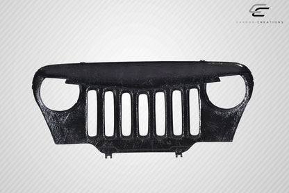 Carbon Creations Predator Grille Compatible With 1997-2006 Jeep Wrangler - 1 Piece - 115253