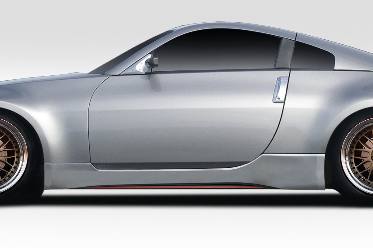 Extreme Dimensions Duraflex N4 Side Skirts Compatible With 2003-2008 Nissan 350Z - 2 Piece - 115274