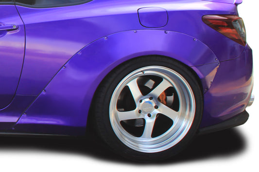 Extreme Dimensions Duraflex MSR V2 70MM Rear Fender Flares Compatible With 2010-2016 Hyundai Genesis - 4 Piece - 115276