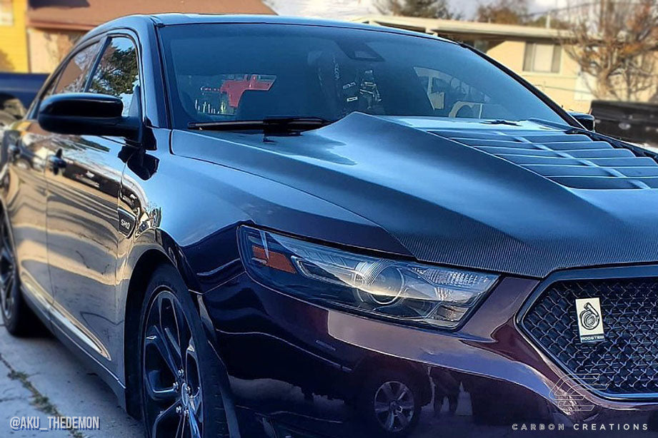 Carbon Creations GT500 V2 Hood Compatible With 2013-2019 Ford Taurus - 1 Piece - 115367