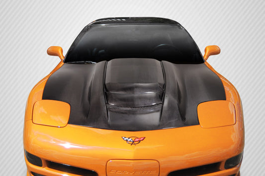 Carbon Creations ZR1 V2 Hood Compatible With 1997-2004 Chevrolet Corvette - 1 Piece - 115378