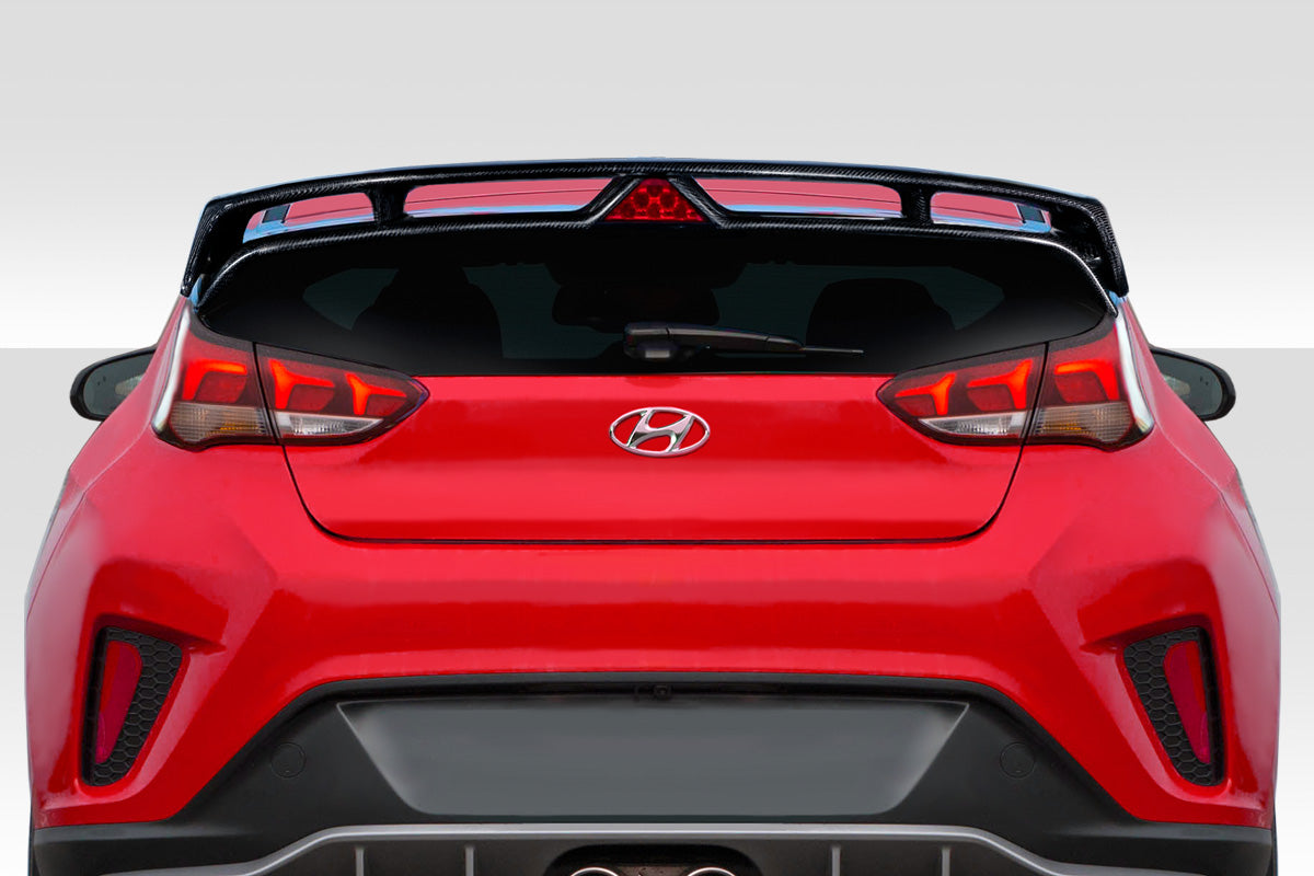 Carbon Creations N Look Rear Wing Spoiler Compatible With 2019-2023 Hyundai Veloster - 1 Piece - 115408