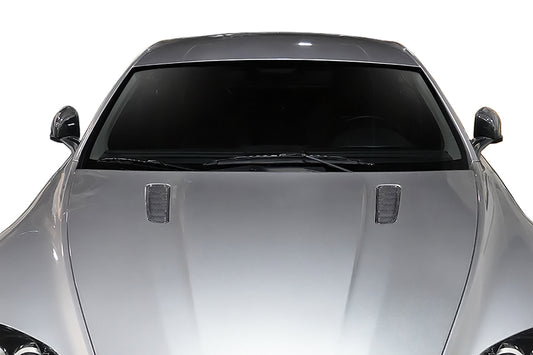 Aero Function AF-1 Carbon Hood Vents Compatible With 2006-2017 Aston Martin Vantage - 2 Piece - 115420