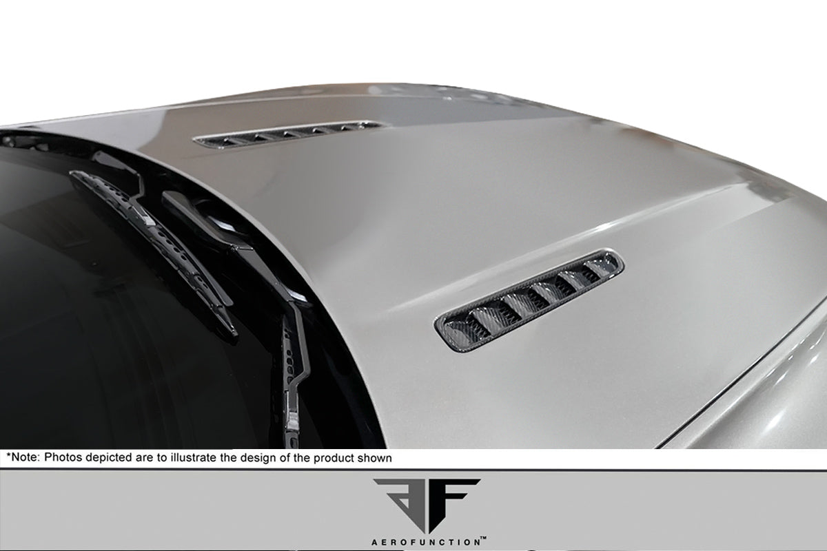 Aero Function AF-1 Carbon Hood Vents Compatible With 2006-2017 Aston Martin Vantage - 2 Piece - 115420