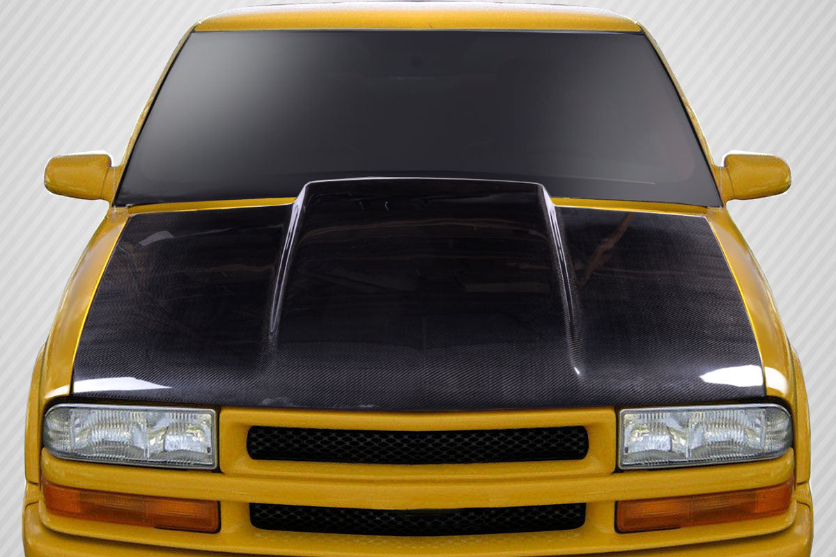 Carbon Creations Cowl Hood Compatible With 1994-2004 Chevrolet S-10 - 1 Piece - 115430