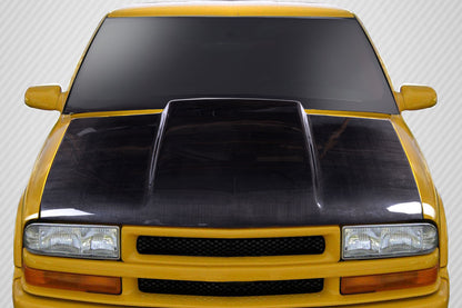 Carbon Creations Cowl Hood Compatible With 1994-2004 Chevrolet S-10 - 1 Piece - 115430