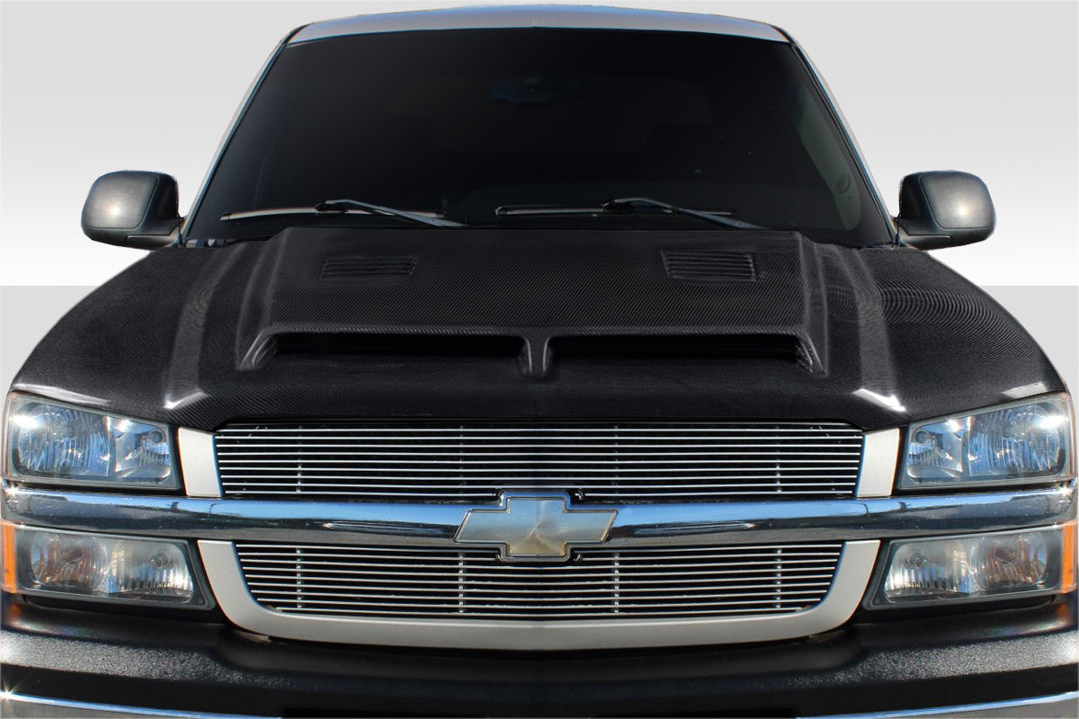 Carbon Creations GT500 Hood Compatible With 2002-2006 Chevrolet Avalanche 03-05 Silverado - 1 Piece - 115433