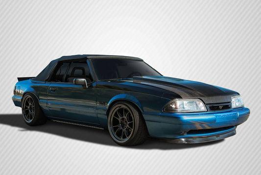 Carbon Creations 2" Cowl Hood Compatible With 1987-1993 Ford Mustang - 1 Piece - 115439
