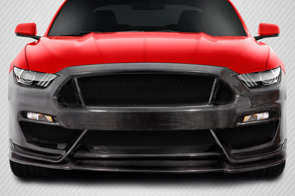 Carbon Creations GT350 Look Front Bumper Cover Compatible With 2015-2017 Ford Mustang - 1 Piece - 115444