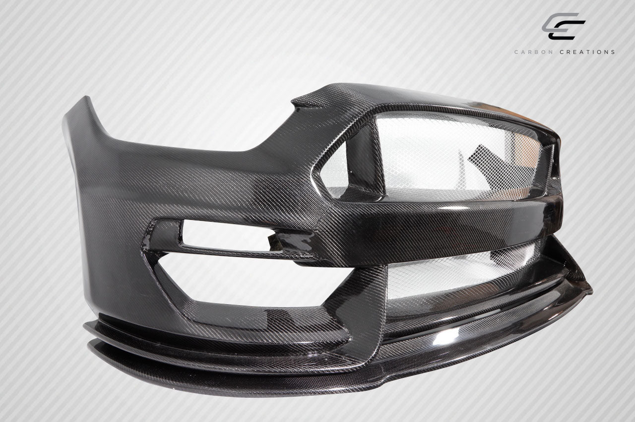 Carbon Creations GT350 Look Front Bumper Cover Compatible With 2015-2017 Ford Mustang - 1 Piece - 115444