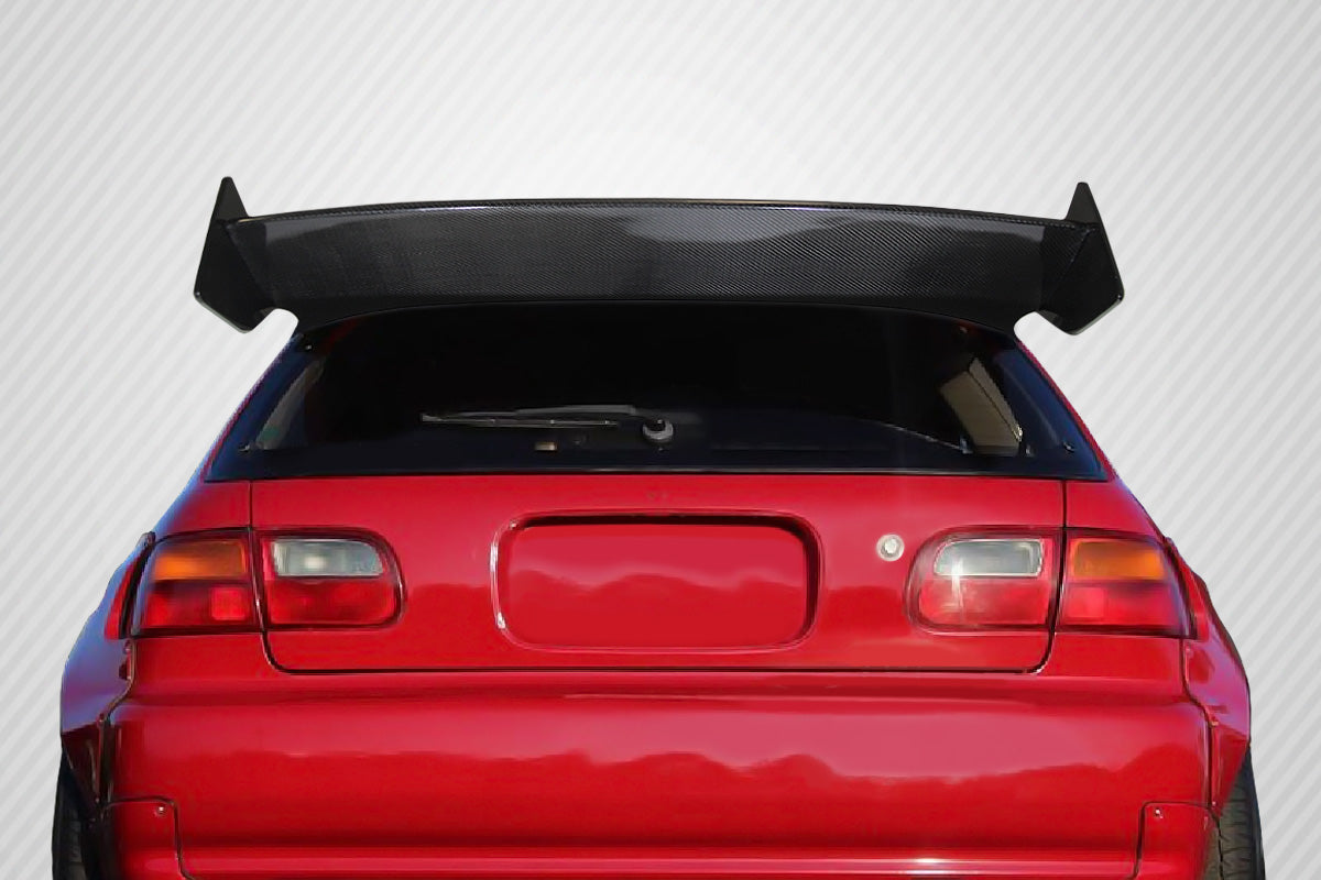 Carbon Creations RBS Wing Spoiler Compatible With 1992-1995 Honda Civic HB - 3 Piece - 115445