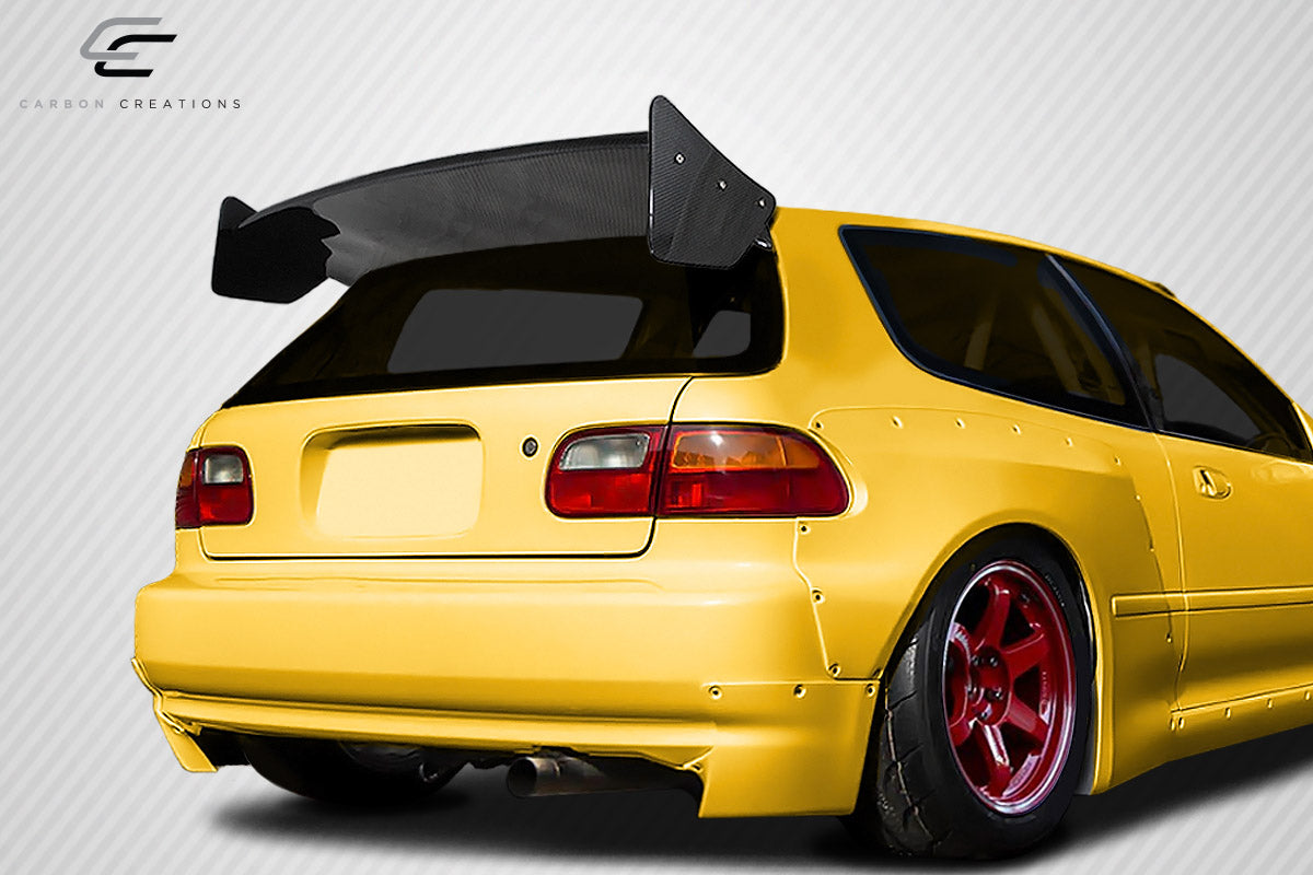 Carbon Creations RBS Wing Spoiler Compatible With 1992-1995 Honda Civic HB - 3 Piece - 115445