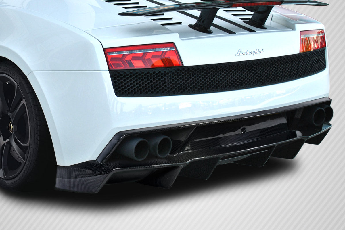 Carbon Creations LP570 Look Rear Lip Add On Spoiler Compatible With 2009-2013 Lamborghini Gallardo - 1 Piece - 115450