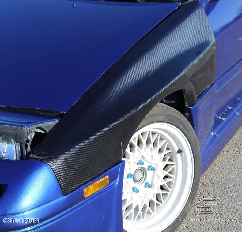 Carbon Creations M-1 Front Fenders Compatible With 1986-1991 Mazda RX7 - 2 Piece - 115451