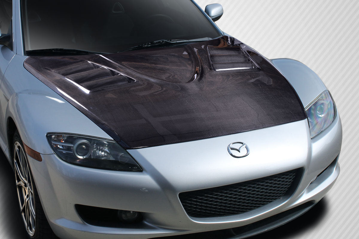 Carbon Creations Vader Hood Compatible With 2004-2008 Mazda RX8 - 1 Piece - 115453