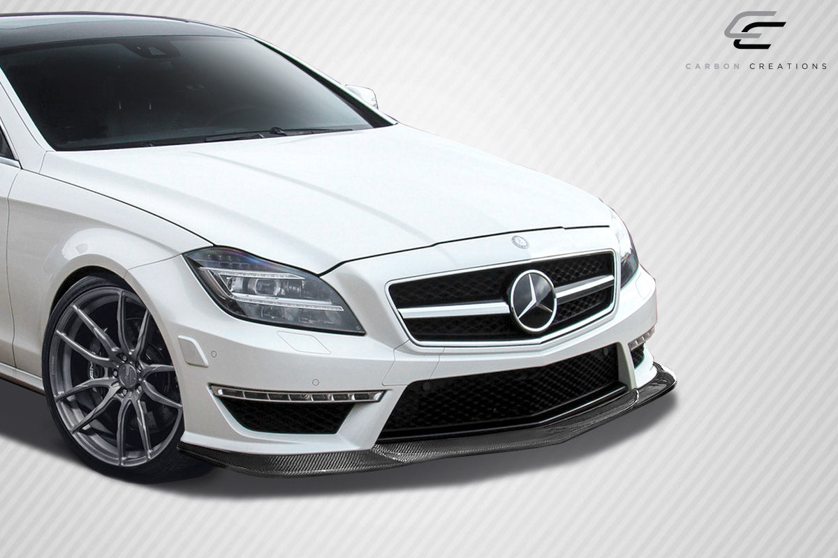 Carbon Creations L-Sport Front Lip Spoiler Compatible With 2012-2014 Mercedes CLS - 1 Piece - 115454