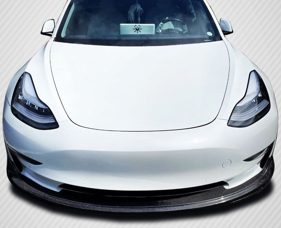 Carbon Creations GT Concept Front Lip Spoiler Compatible With 2018-2023 Tesla Model 3 - 1 Piece - 115466