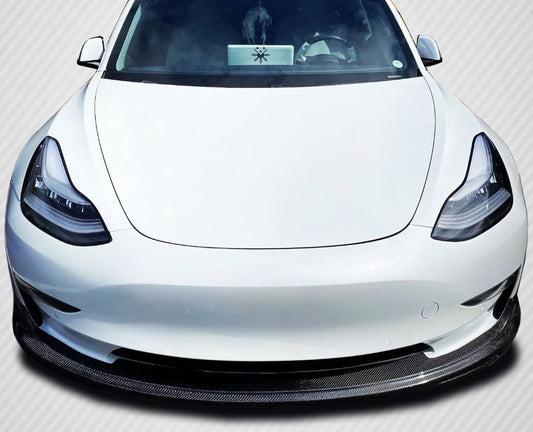 Carbon Creations GT Concept Front Lip Spoiler Compatible With 2018-2023 Tesla Model 3 - 1 Piece - 115466