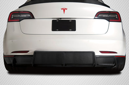 Carbon Creations GT Concept Rear Diffuser Compatible With 2018-2023 Tesla Model 3 - 1 Piece - 115468