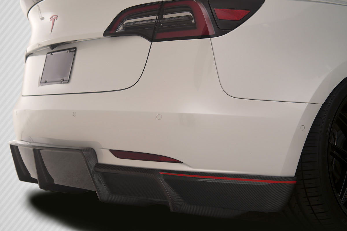 Carbon Creations GT Concept Rear Diffuser Compatible With 2018-2023 Tesla Model 3 - 1 Piece - 115468