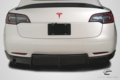 Carbon Creations GT Concept Rear Diffuser Compatible With 2018-2023 Tesla Model 3 - 1 Piece - 115468