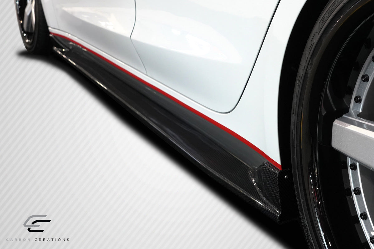 Carbon Creations GT Concept Side Skirts Rocker Panels Compatible With 2018-2023 Tesla Model 3 - 2 Piece - 115470