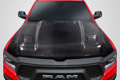Carbon Creations Rebel Mopar Look Hood Compatible With 2019-2020 Dodge Ram - 1 Piece - 115480