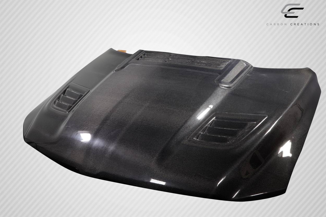 Carbon Creations Rebel Mopar Look Hood Compatible With 2019-2020 Dodge Ram - 1 Piece - 115480