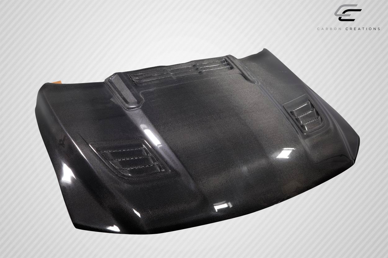 Carbon Creations Rebel Mopar Look Hood Compatible With 2019-2020 Dodge Ram - 1 Piece - 115480