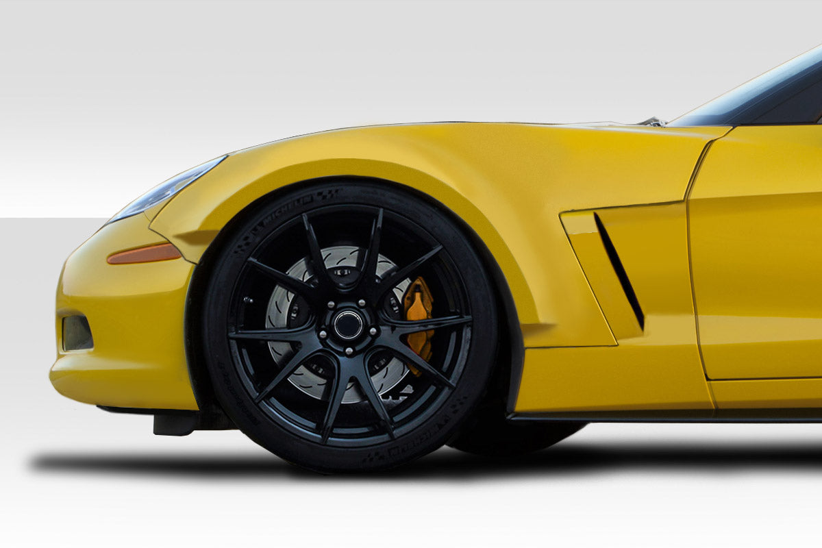 Extreme Dimensions Duraflex D Sport Front Fenders Flare Compatible With 2005-2013 Chevrolet Corvette - 2 Piece - 115494