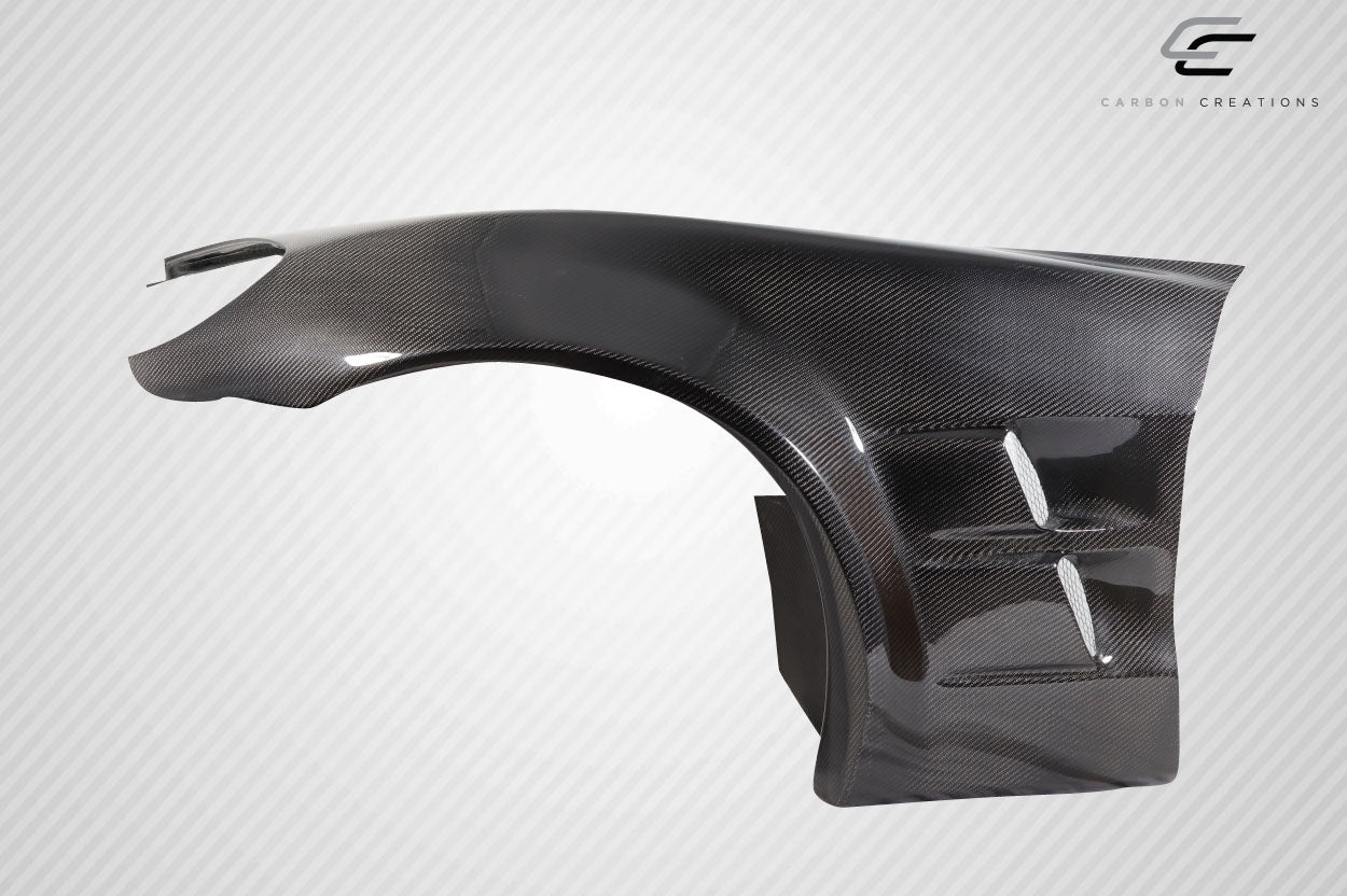Carbon Creations ZR2 Front Fenders Compatible With 2005-2013 Chevrolet Corvette - 2 Piece - 115499