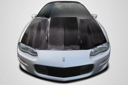 Carbon Creations Cowl Hood Compatible With 1998-2002 Chevrolet Camaro - 1 Piece - 115519