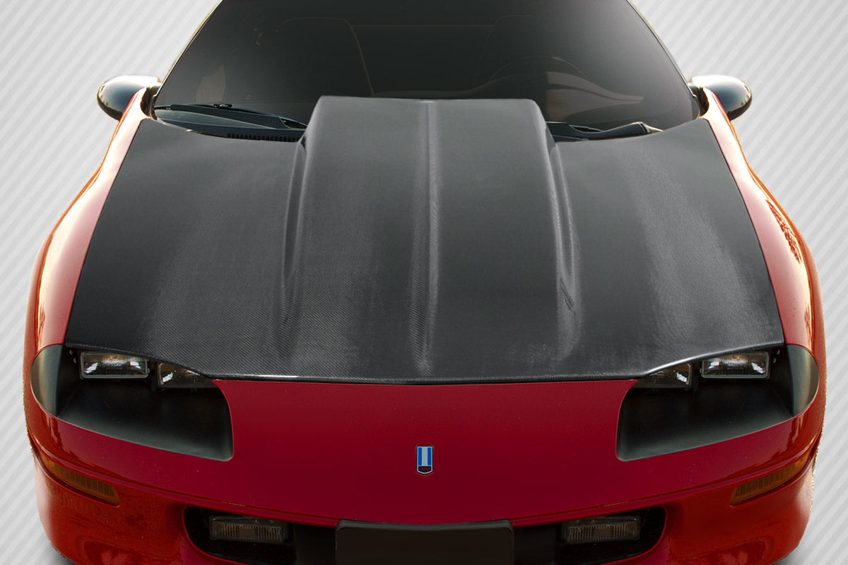 Carbon Creations Cowl Hood Compatible With 1993-1997 Chevrolet Camaro - 1 Piece - 115520