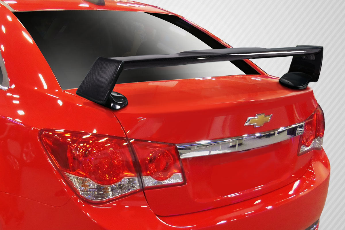Carbon Creations QTM Wing Spoiler Compatible With 2011-2015 Chevrolet Cruze - 3 Piece - 115521