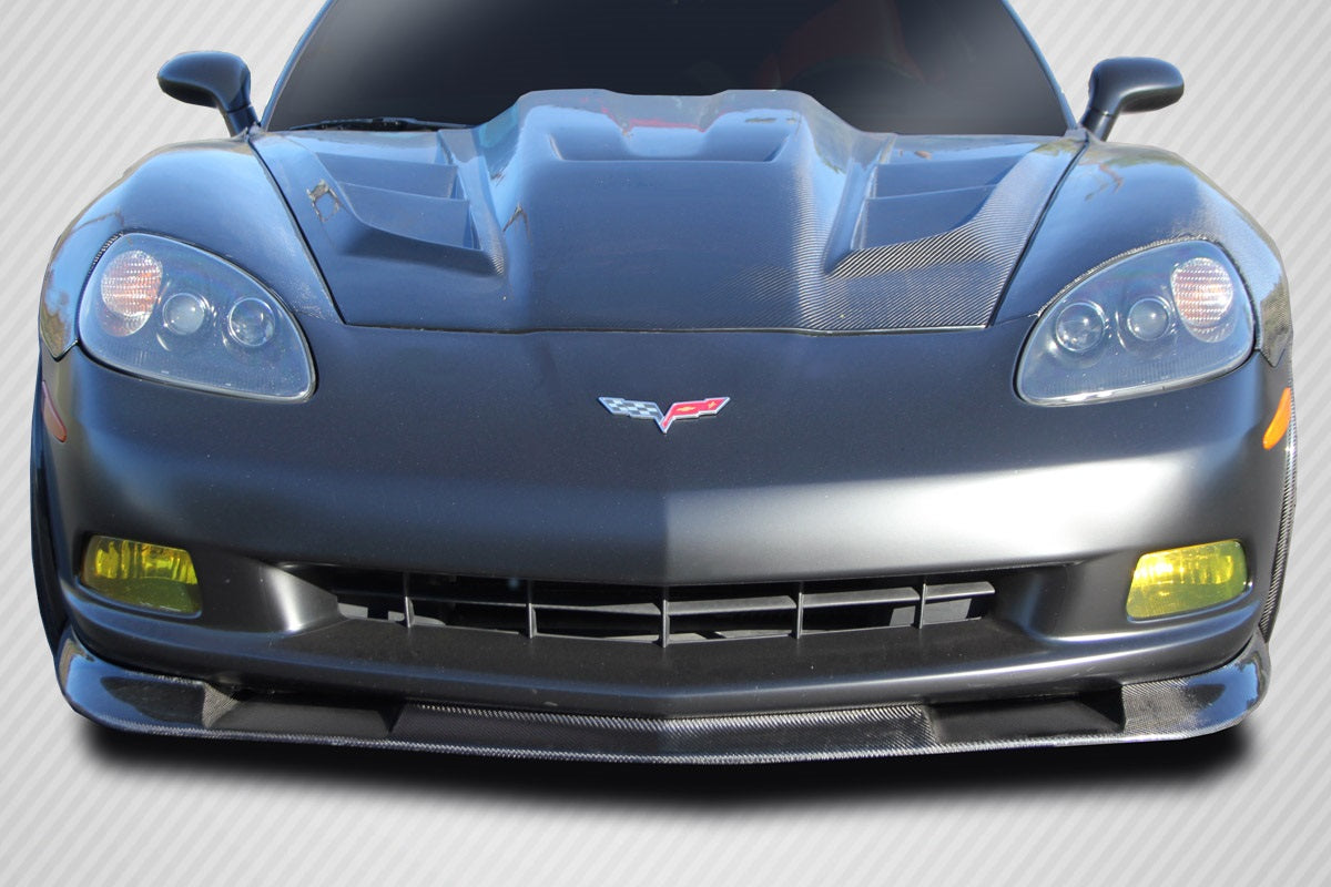 Carbon Creations ZR Front Lip Spoiler Compatible With 2005-2013 Chevrolet Corvette - 3 Piece - 115523