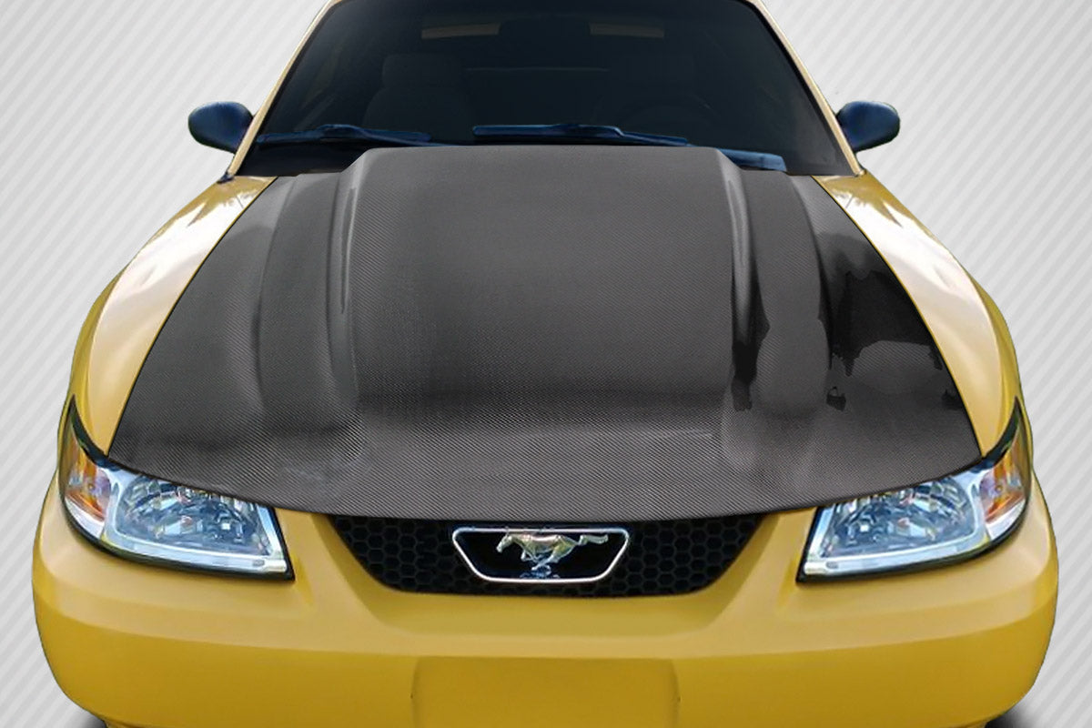 Carbon Creations Cowl Hood Compatible With 1999-2004 Ford Mustang - 1 Piece - 115529
