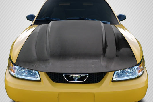 Carbon Creations Cowl Hood Compatible With 1999-2004 Ford Mustang - 1 Piece - 115529