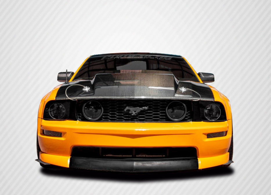 Carbon Creations Cowl Hood Compatible With 2005-2009 Ford Mustang - 1 Piece - 115533